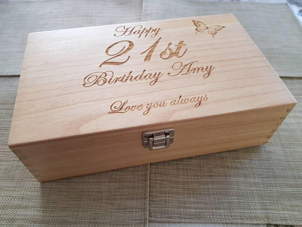 Fully customisable and personalised Keepsake box / memory box - Irish Wooden Gifts