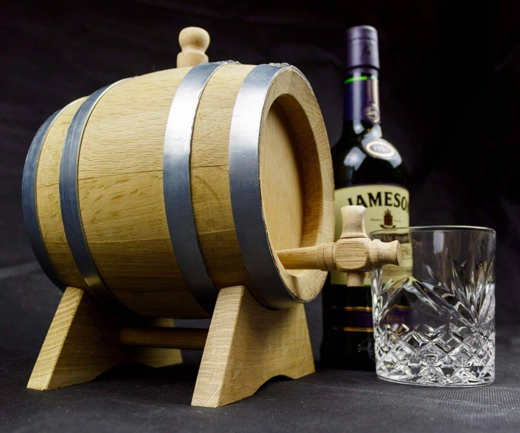 Solid oak Personalised 5 litre barrel. Whiskey barrel. Wine barrel - Irish Wooden Gifts
