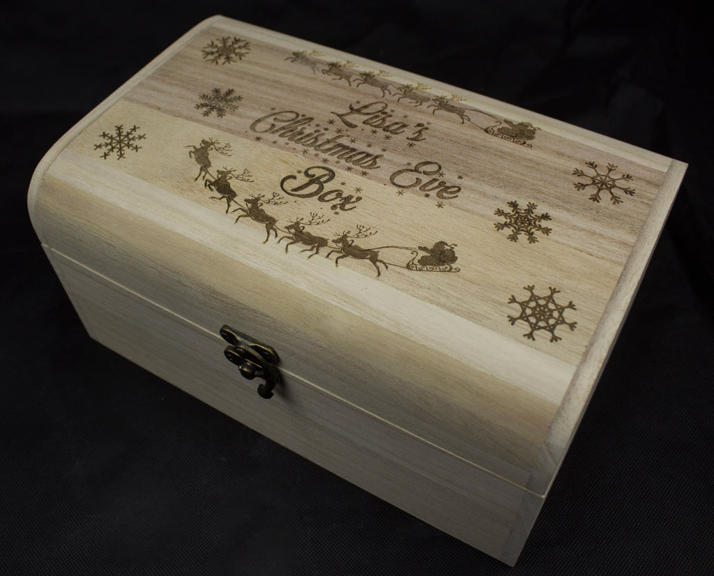 Personalised Christmas Eve Box - Irish Wooden Gifts