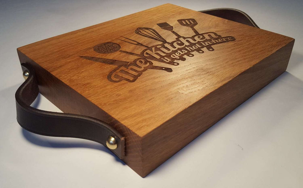 Solid Oak Chopping Board, Cutting Board, Bread Board, Personalised Chopping Board. - Irish Wooden Gifts