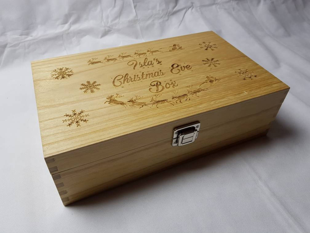Luxury Personalised Christmas Eve Box - Irish Wooden Gifts