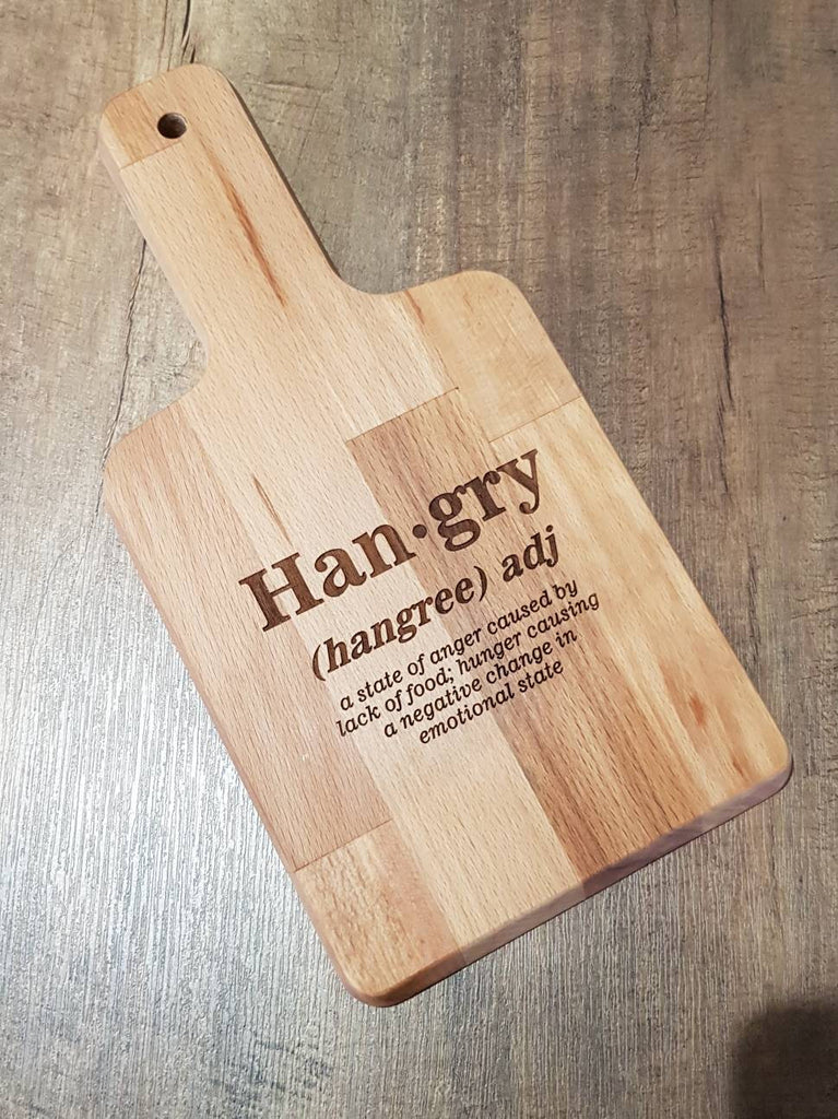 Hangry Chopping Board, Cutting Board, Personslised cutting board, pers Irish Wooden Gifts